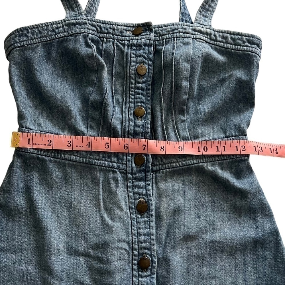 Gap Women's Denim A-Line Mini Dress Size 0 - Picture 7 of 9